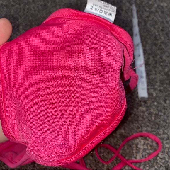 Bundle for $4!  Wrap Waist Barbie Hot Pink Bikini Top Extra Long String OS S/M - Picture 3 of 9